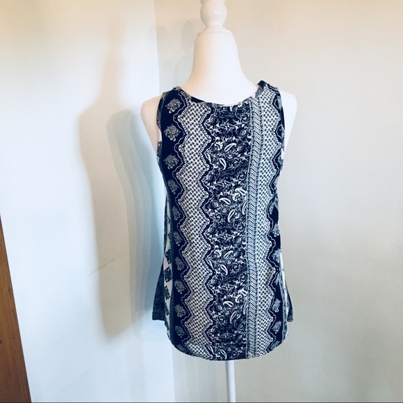 Acemi Boho Style Tank Black White Patterned - Picture 3 of 8